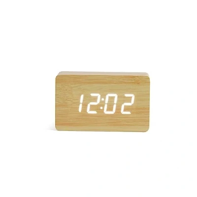 Image de LIVOO Horloge digitale aspect bois clair RV150BC Feel good moments Plastique Beige