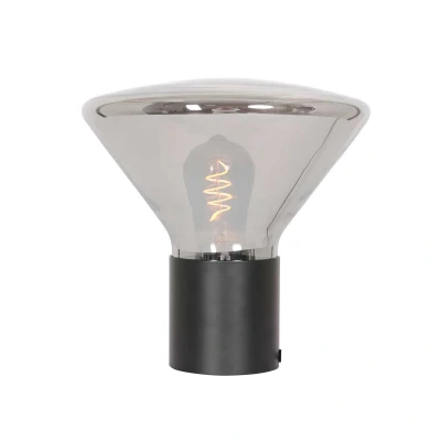 Afbeelding van Steinhauer tafellamp Ambiance zwart metaal 26 cm E27 fitting 3401ZW