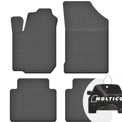 Afbeelding van Set van 4 rubberen automatten met rand, perfecte pasvorm, geschikt voor Volvo 740/760 1982 1990