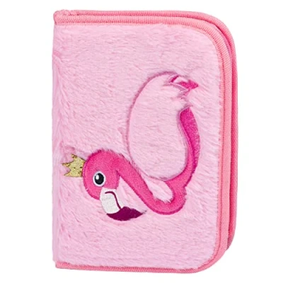 Afbeelding van Baagl Pennenetui voor jongens en meisjes, schooltas, pennenetui, schooletui, Flamingo roze,