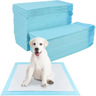 Afbeelding van YAMAIDUO Trainingsmat voor honden en puppy&#039;s, 100 stuks, 60 x cm, puppymat, lekvrij, 5 laags design, met sneldrogend oppervlak