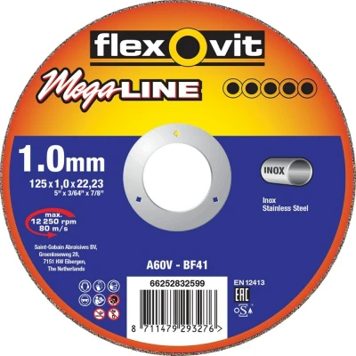 Afbeelding van Flexovit doorslijpschijf vlak mega line Inox 230x1,9x22,23mm
