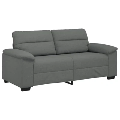 Afbeelding van vidaXL 2 zitsbank 140 cm stof donkergrijs