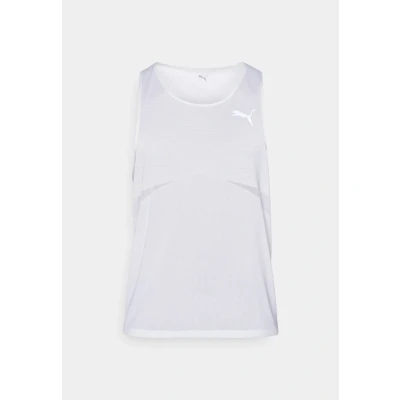 Afbeelding van Puma Raceday Ultraspun Singlet Top, Heren, Maat: Large, White