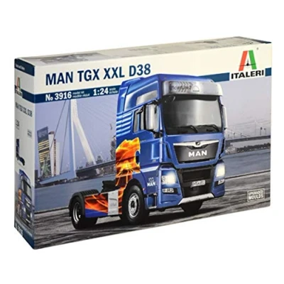 Afbeelding van Italeri 510003916 MAN TGX XXL D38 E6 Vrachtwagen (bouwpakket) 1:24