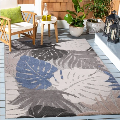 Afbeelding van Binnen en Buiten Vloerkleed Floral Outdoor Laagpolig Tapijt Beige 160x230 cm