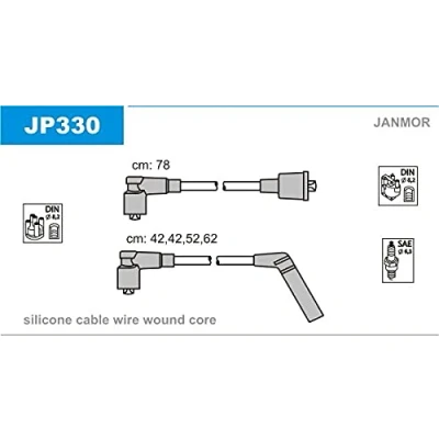 Afbeelding van JANMOR JP330 Bougiekabelset