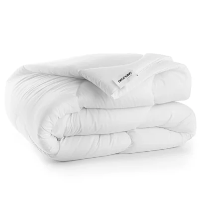Afbeelding van Vierseizoenendekbed, hypoallergeen, 100 procent microvezel, met Öko Tex keurmerk, wit, 220 cm x 240