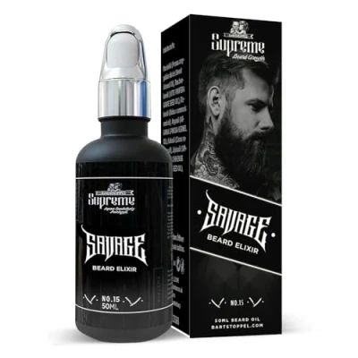 Afbeelding van Savage Inspired Supreme Bartstoppel® Baardolie voor mannen de dagelijkse baardverzorging tegen roos