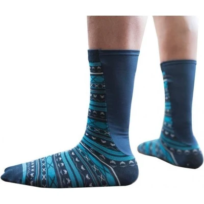 Afbeelding van Able2 Xpandasox Unisex kuithoogte figuren blauw navy 41 43