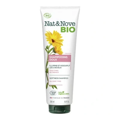 Afbeelding van NATURANOVE Shampoo met calendula alle soorten haar Bio 250 ml