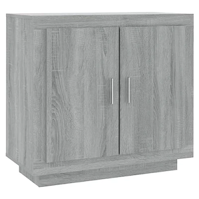 Afbeelding van vidaXL Dressoir Sonoma grijs 80x40x75 cm bewerkt hout