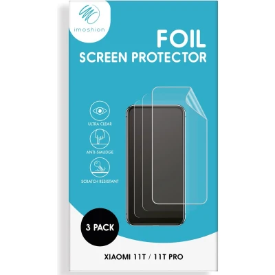 Afbeelding van iMoshion Screenprotector Geschikt voor Xiaomi 11T Pro / Folie 3 pack