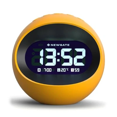 Afbeelding van NEWGATE® digitale wekker in het middelpunt van de aarde, nachtkastje, schoorsteenklok, tafelklok, klok, wekker, lcd display, bureauklok