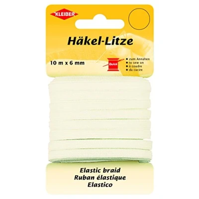 Afbeelding van Kleiber Elastische band, 78% polyester, wit, 1000 x 0,6 0,05 cm