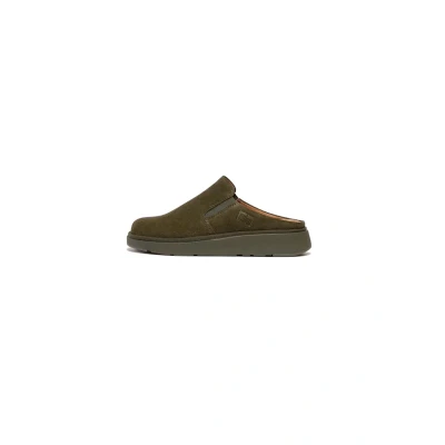 Afbeelding van Fitflop Pantoffels, Dames, Maat: 42, Groen Veloursleer