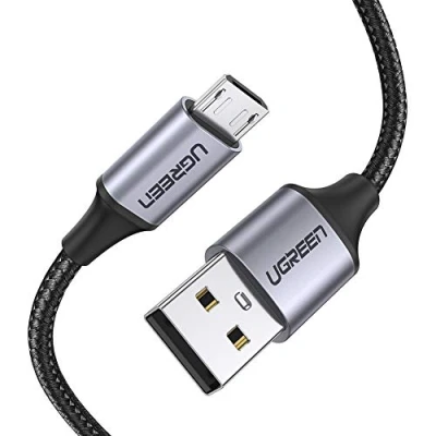 Afbeelding van Ugreen kabel USB micro 2m grijs (60148)