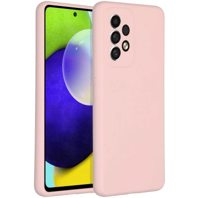Afbeelding van Accezz Hoesje Geschikt voor Samsung Galaxy A53 Siliconen Liquid Silicone Backcover Roze