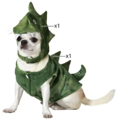 Afbeelding van Kostuum voor honden Maat M Dinosaurus