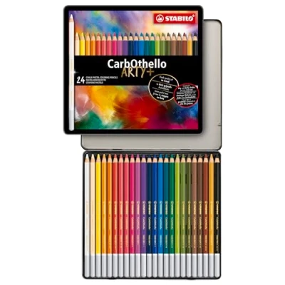 Afbeelding van Stabilo 24 CarbOthello pastelpotl.1424 6