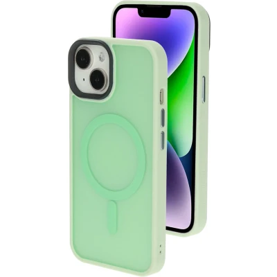 Afbeelding van Mobiparts Hardcover Apple iPhone 14 Plus Satin Light Green Ltd Edition(Magsafe Compatible)