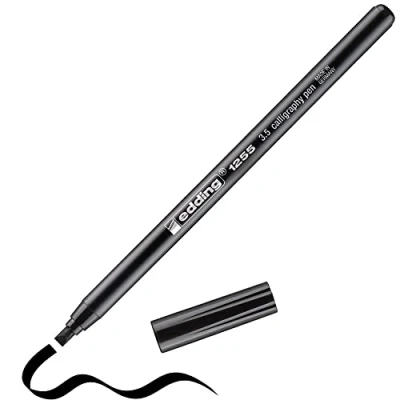 Afbeelding van edding 1255 kalligrafie pen zwart 1ST 3,5 mm / 4 125535 001