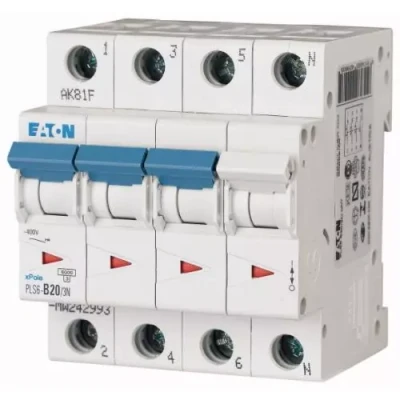 Afbeelding van Eaton krachtgroep 3 polignul 20A B karakteristiek PLS6 B203N MW