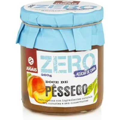 Image de Confiture de pêche 280 g naturelle, sans sucre canne Quinta Jugais
