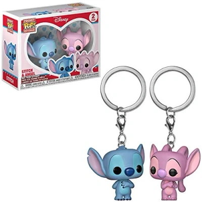 Afbeelding van Funko Pocket Pop! Keychain Disney Stitch &amp; Angel 2 Pack