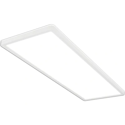 Afbeelding van Briloner Plafondlamp LED, LED paneel ultraplat, tegenlichteffect, neutraal wit licht, 3.000 lumen, wit, 580x200x30mm (LxBxH)