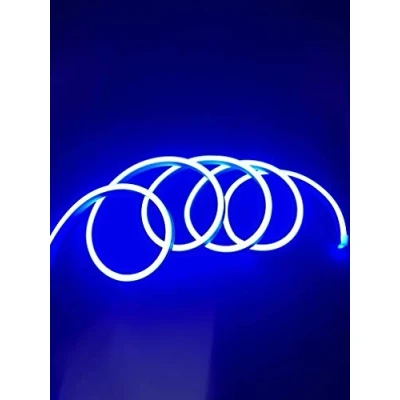 Afbeelding van Led Neon Strip Flexibel Waterdicht IP65 5 Meter 120 LED/m 12V Blauw