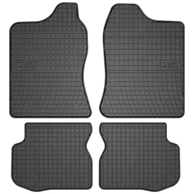 Afbeelding van M MOTOS Rubberen vloermatten voor Suzuki Jimny III 1998 2018, verbeter je reiscomfort met de zwarte antislip automat alle weersomstandigheden, bescherming tegen vuil