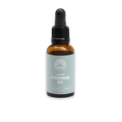 Afbeelding van Mattisson Vegan Vitamine D3 Baby &amp; Kind 10 mcg 25ml