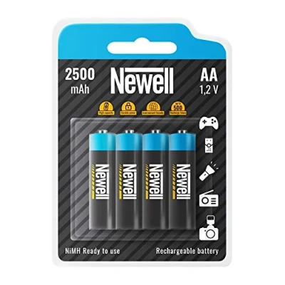 Afbeelding van Newell oplaad kwaliteit batterijen NiMH AA 2500mAh 4 stuks Duurzame Keuze