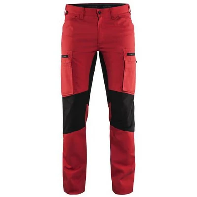 Image de Pantalon services stretch rouge/noir