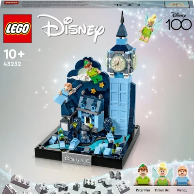 Afbeelding van LEGO 43232 Disney Peter Pan en Wendy vliegen over Londen Skyline Diorama Set met glow in the dark Big Ben Model Personages incl. Tinkelbel, Cadeau voor Tieners, Vrouwen Mannen vanaf 10 jaar