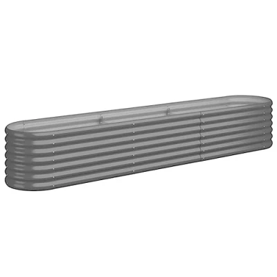 Afbeelding van vidaXL Tuinplantenbak Grijs 224 x 40 36 cm