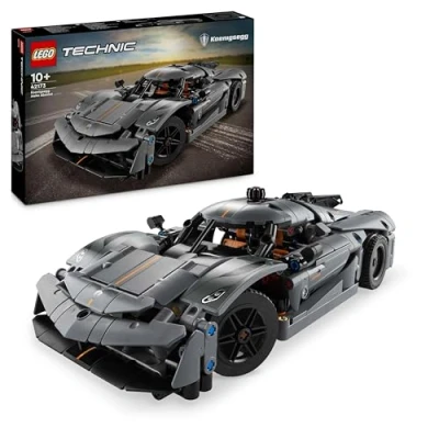 Image de LEGO Technic Hypercar Koenigsegg Jesko Absolut Grise Set de Construction Véhicule pour Enfants Maquette à Construire Cadeau les Passionnés Sport Automobile 42173