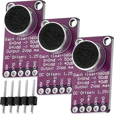 Afbeelding van AZDelivery 3 x MAX9814 Microfoon AGC Versterker Module compatibel met Arduino Inclusief E Book!