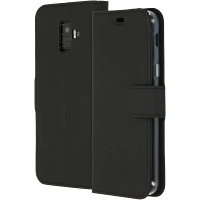 Afbeelding van Accezz Hoesje Geschikt voor Samsung Galaxy A6 (2018) Met Pasjeshouder Wallet Softcase Bookcase Zwart