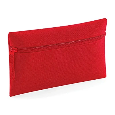 Afbeelding van Quadra Classic Zip potlood zak *Etui *Pennen zakje *Rood