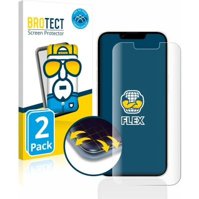 Afbeelding van BROTECT Screenprotector voor Apple iPhone 13 / Pro Folie Beschermfolie transparant volledig dekking (2 Stuks)