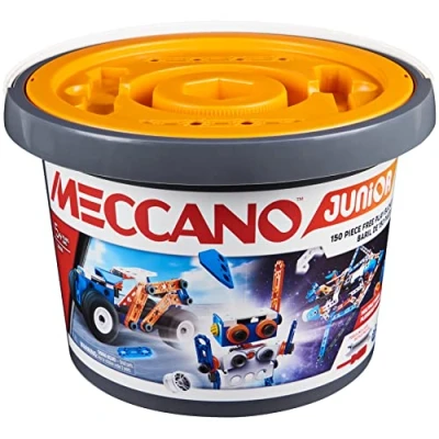 Afbeelding van Meccano Junior Constructiespeelgoed Emmer met open uiteinde S.T.E.A.M. Bouwpakket