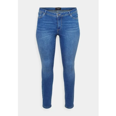 Afbeelding van Vero Moda Curve Vmfanya Slim fit jeans, Dames, Maat: 54x32, Medium blue denim