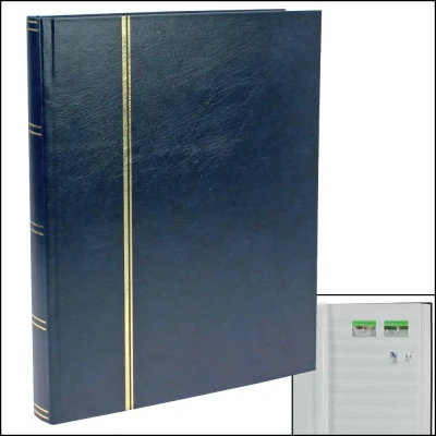 Afbeelding van Safe Luxus, Insteekalbum A4 32 bladzijden (witte) 10 stroken Blauw afm: 230x305x35 per st.