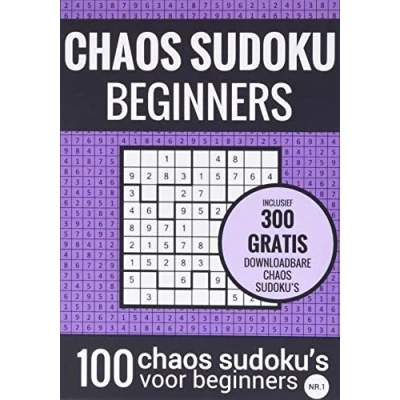Afbeelding van SUDOKU Makkelijk: CHAOS nr. 1 Puzzelboek met 100 Makkelijke Puzzels voor Volwassenen en Ouderen
