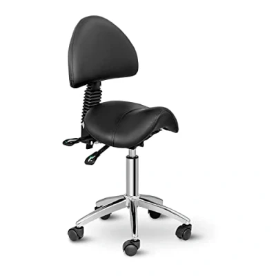 Afbeelding van physa Zadelstoel {{height_adjustment_430_temp}} mm 150 kg zwart