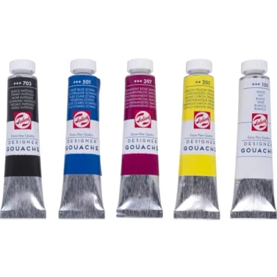 Afbeelding van TALENS Set Mix gouache, 5 x 20 ml
