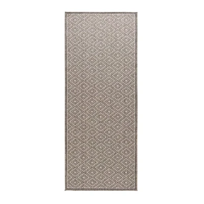 Afbeelding van Balkonkleed Ruiten Sunny Gem Grijs 66x230 Cm