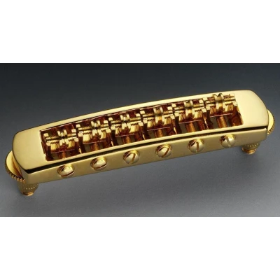 Afbeelding van Schaller SC Bridge,STM Rollerbridge goud 3 D verstellbar Gitaaronderdeel